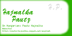 hajnalka pautz business card